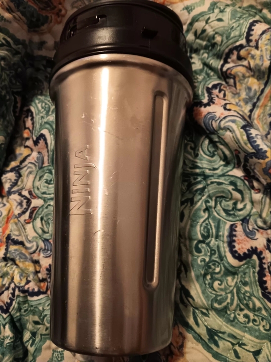 Ninja Other - Ninja Stainless Steel Blender 24 Oz Portable Tumbler To Go Lid Travel Pre-owned